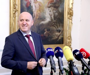30.11.2021., Zagreb - Nakon danasnjeg sastaka vladajuce koalicije izjavu za medije dao je Branko Bacic. Photo: Patrik Macek/PIXSELL
