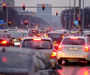 31.01.2022., Zagreb - Kisa u popodnevnim satima uzrokovala je guzvu na gradskim ulicama. U vrijeme kada je i obicno guzva kada ljudi idu kuci s posla, kisa je dodatno otezala prometovanje. Photo: Slaven Branislav Babic/PIXSELL