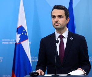 Slovenian Defence Minister Matej Tonin speaks during a news conference, in Ljubljana, Slovenia, February 2, 2022. REUTERS/Borut Zivulovic Photo: BORUT ZIVULOVIC/REUTERS