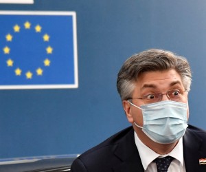 Croatian Prime Minister Andrej Plenkovic arrives for an extraordinary meeting of EU leaders to discuss the Ukraine and Russia situation at the European Council building in Brussels, Belgium February 17, 2022. Geert Vanden Wijngaert/Pool via REUTERS  Photo: POOL/REUTERS