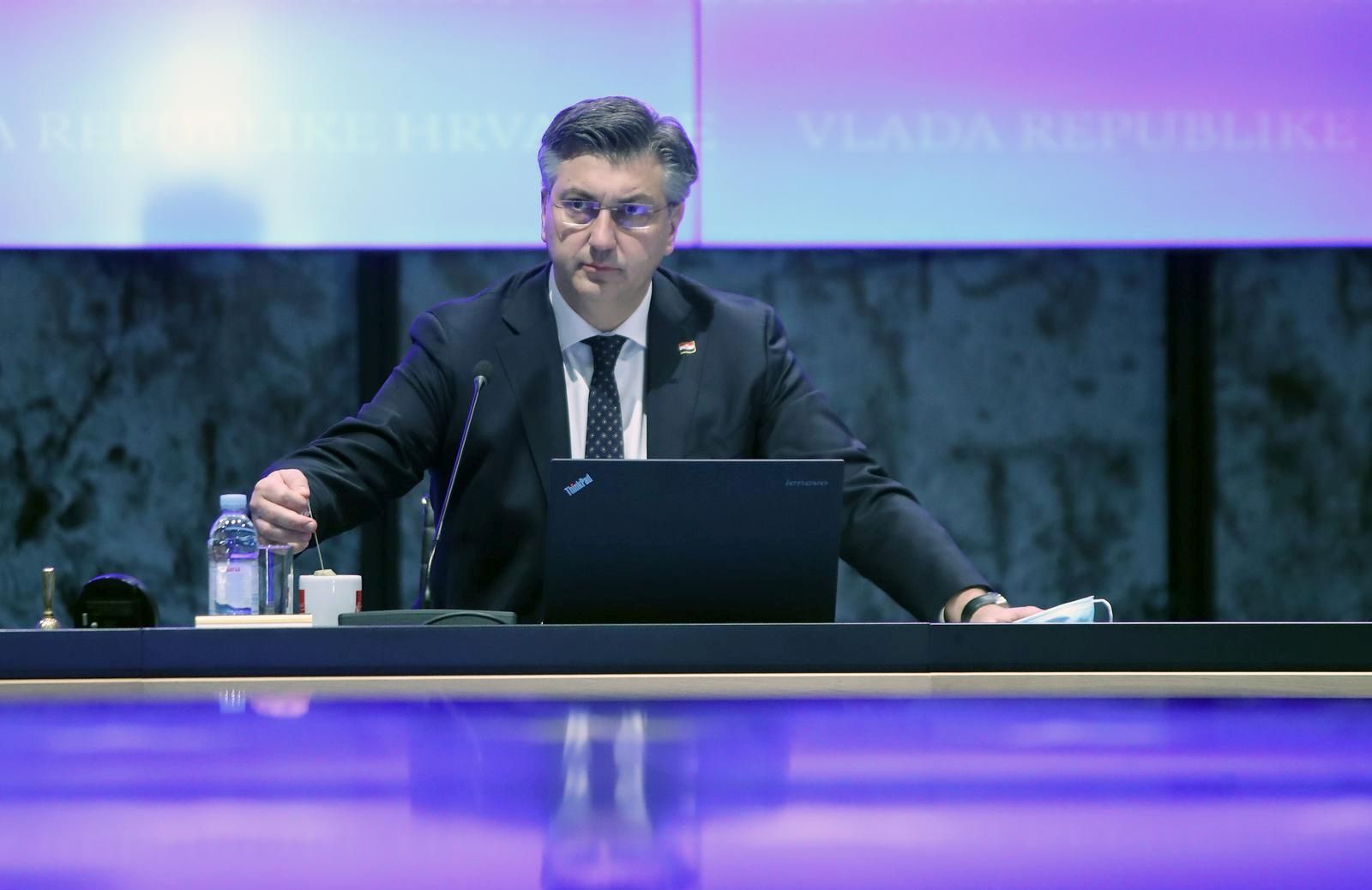 24.02.2022., Zagreb - NSB. Redovita sjednica Vlade RH. Andrej Plenkovic.  Photo: Sanjin Strukic/PIXSELL