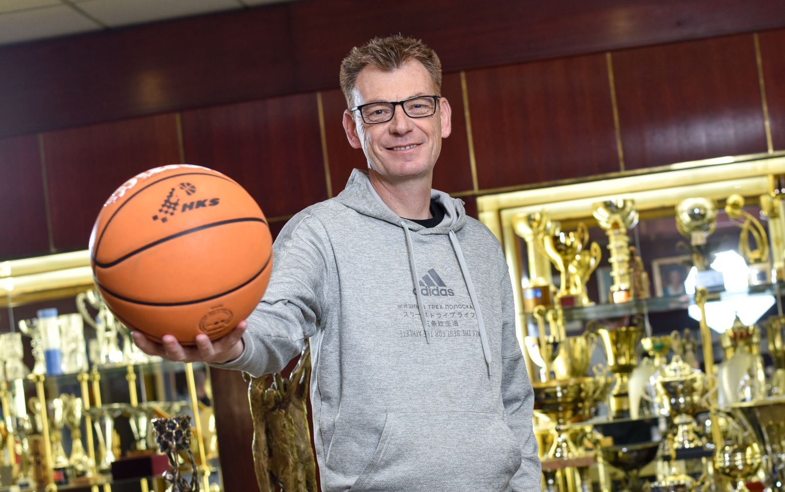 28.02.2022., Zagreb - Gasper Okorn, trener KK Cibona. 

Photo Sasa ZinajaNFoto