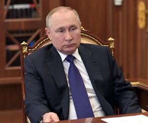 epa09793714 Russian President Vladimir Putin attends a working meeting at the Kremlin in Moscow, Russia, 01 March 2022.  EPA/ALEXEI NIKOLSKY / KREMLIN POOL / SPUTNIK / MANDATORY CREDIT