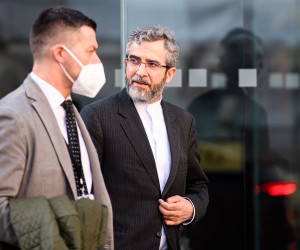 epa09817052 FILE Iran's Chief Negotiator for the Nuclear Agreement, Ali Bagheri Kani (R) leaves after a bilateral meeting with Deputy Secretary General/Political Director of the European External Action Service (EEAS), Enrique Mora (not pictured) for a possible next round of Joint Commission of the Joint Comprehensive Plan of Action (JCPOA) Joint Commission Iran talks meetings in Vienna, Austria, 09 March 2022 (reissued 11 March 2022). EU's High Representative of the Union for Foreign Affairs and Security Policy Josep Borell announced 11 March 2022 that a pause in the Vienna talks is needed due to external factors.  EPA/CHRISTIAN BRUNA