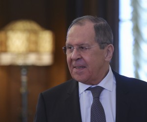 epa09830629 Russian Foreign Minister Sergei Lavrov attends a meeting with his UAE counterpart (not pictured) in Moscow, Russia, 17  March 2022. The United Arab Emirates' Foreign Minister  is on a working visit to Moscow.  EPA/EVGENIA NOVOZHENINA / POOL