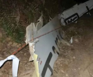 epa09841567 A view of debris from a China Eastern Airlines that crashed into a mountainside in Tengxian County, Guangxi region, southern China, 21 March 2022 (issued 22 March 2022). A China Eastern Airlines Boeing 737-800 with 132 people on board crashed in southern China on a flight from Kunming to Guangzhou on 21 March 2022, according to China's Civil Aviation Administration.  EPA/STRINGER CHINA OUT