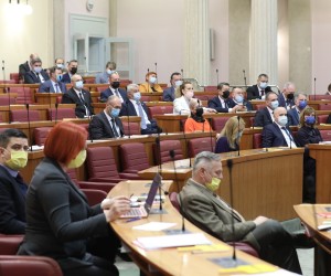 Zagreb, 23.03.2022 - Nastavak 10. sjednice Hrvatskog sabora, koja je započela raspravom o Konačnom prijedlogu zakona o naseljima, drugo čitanje.
foto HINA/ Admir BULJUBAŠIĆ/ abu