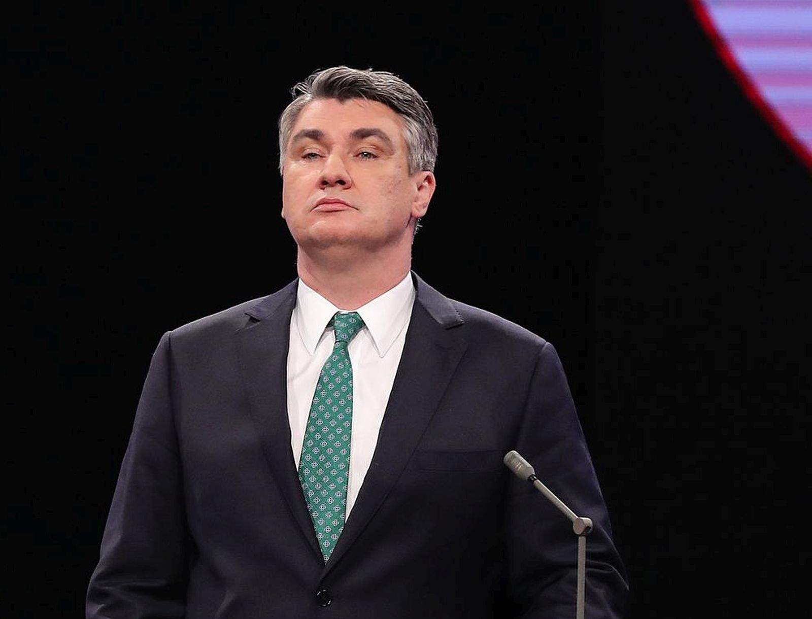 02.01.2020., Zagreb - Suceljavanje predsjednickih kandidata na HTV televiziji. Zoran Milanovic i Kolinda Grabar-Kitarovic. rPhoto: Goran Stanzl/PIXSELL