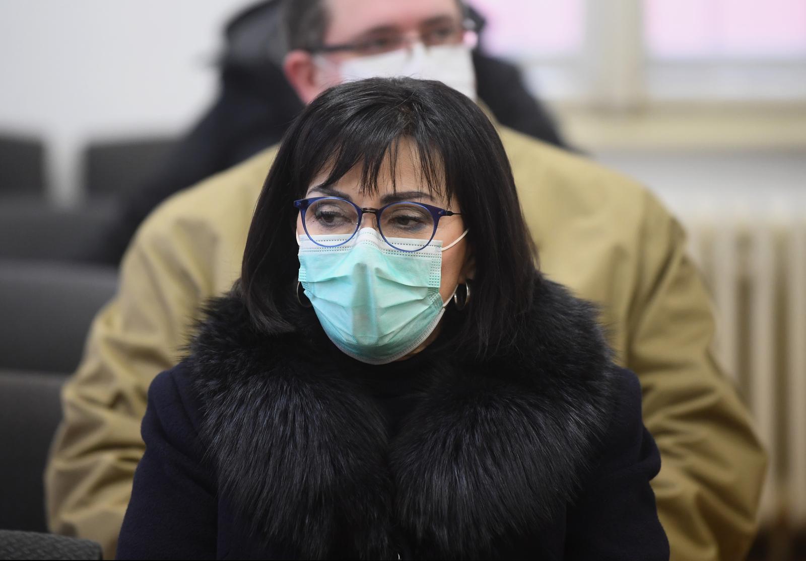 02.02.2021., Zagreb - Na Opcinskom kaznenom sudu nastavljeno je sudjenje bivsoj zupanici Sisacko-moslavacke zupanije Marini Lovric Merzel. Photo: Marko Lukunic/PIXSELL