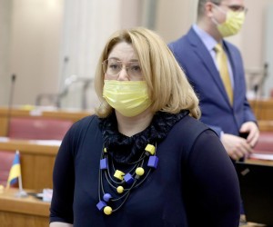 02.03.2022., Zagreb - Predsjednik Vlade Republike Hrvatske Andrej Plenkovic dosao je u Sabor i zastupnicima podnosi izvjesce stanju u Ukrajini. Photo: Patrik Macek/PIXSELL
