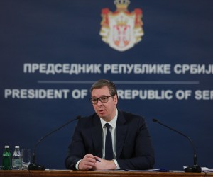02, March, 2022, Belgrade - The President of the Republic of Serbia, Aleksandar Vucic, addressed the public regarding the development of the situation in Ukraine, and presented Serbia's position on other important economic and political issues. Aleksandar Vucic. Photo: Milos Tesic/ATAImages

02, mart, 2022, Beograd - Predsednik Republike Srbije Aleksandar Vucic se obratio javnosti povodom razvoja situacije u Ukrajini, a izneo je i stav Srbije o drugim vaznim ekonomskim i politickim pitanjima. Photo: Milos Tesic/ATAImages
 Photo: Milos Tesic/PIXSELL