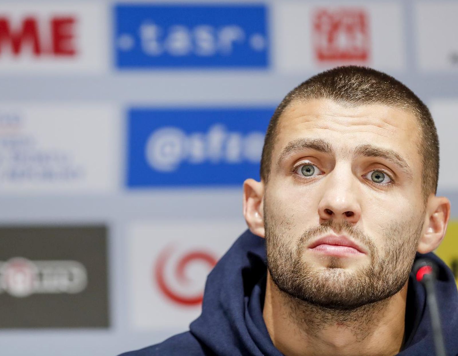 03.09.2021., Bratislava - Na konferenciji za novinare uoci kvalifikacijske utakmice za svjetsko prvensto u Qatru sudjelovali su izbornik reprezentacije Zlatko Dalic i Mateo Kovacic.rPhoto: Slavko Midzor/PIXSELL
