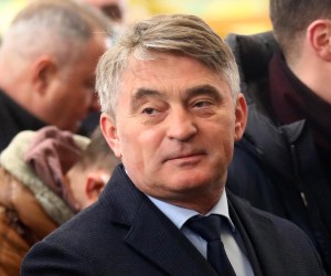05.02.2022., Sarajevo, Bosna i Hercegovina - Na sarajevskoj pijaci Markale obiljezen je Dan sjecanja na sve ubijene i ranjene tokom agresije na glavni grad BiH i opsade grada u periodu od 1992. do 1995. godine i 28. godisnjica stradanja Sarajlija na pijaci Markale. Zeljko Komsic
   Photo: Armin Durgut/PIXSELL