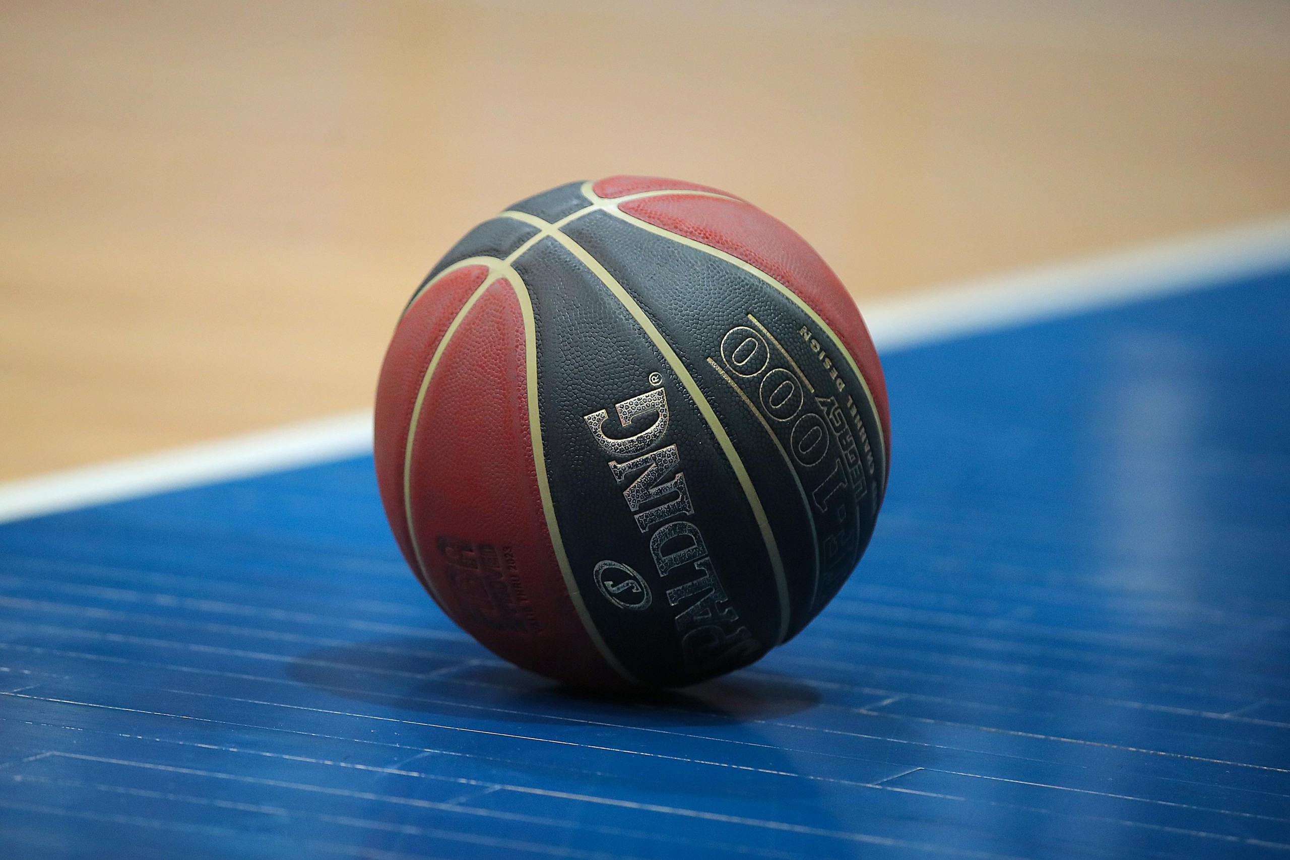 06.03.2022., Kosarkaski centar Drazen Petrovic, Zagreb - ABA liga, 21. kolo, KK Cibona - KK Borac. Spalding, kosarkaska lopta. 
   Photo: Goran Stanzl/PIXSELL