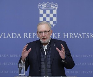 07.01.2022.,Zagreb, Banski dvori, konferencija za medije ministra Davora Bozinovica i ravnatelja HZZJZ Krunoslava Capaka vezano za nove mjere Stozera.   Photo: Robert Anic/PIXSELL