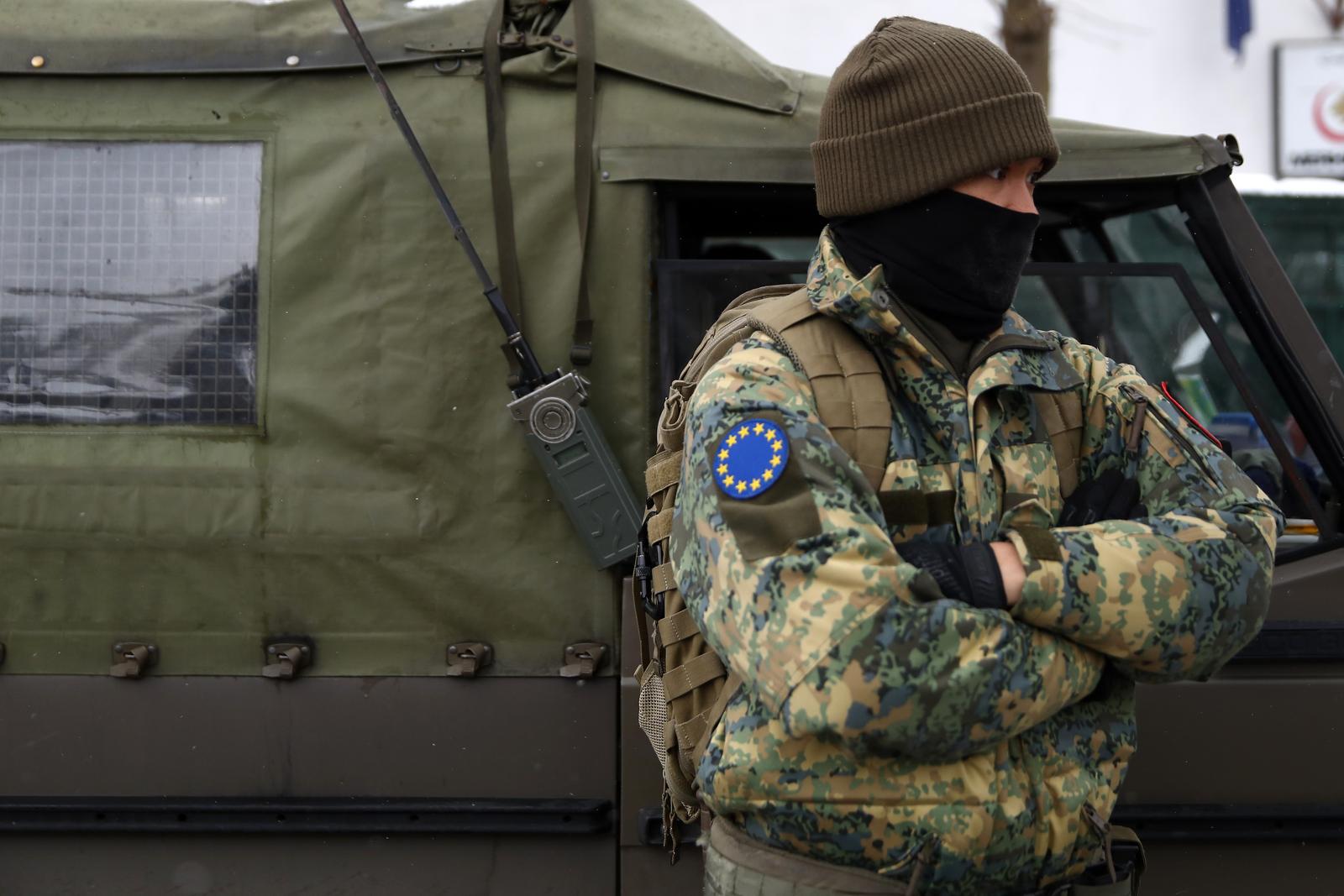 07.03.2022., Sarajevo, Bosna i Hercegovina - Patrola EUFOR-a na sarajevskim ulicama. Photo: Armin Durgut/PIXSELL
