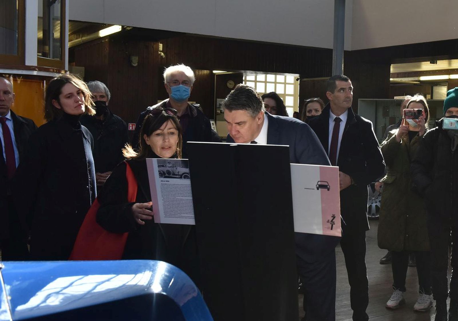 08.03.2022., Zagreb - Povodom Medjunarodnog dana zena predsjednik Republike Hrvatske Zoran Milanovic posjetio je izlozbu "Zene i tehnika" u Tehnickom muzeju Nikola Tesla. Photo: Davorin Visnjic/PIXSELL