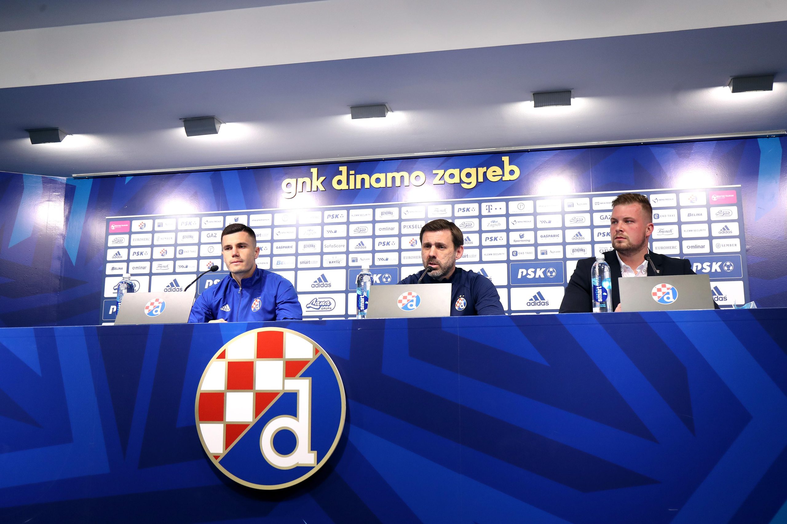10.03.2022., Zagreb - Zagreb - Konferencija za medije GNK Dinama uoci utakmice protiv Hajduka u Splitu. Trener Zeljko Kopic i igrac Amer Gojak. Photo: Luka Stanzl/PIXSELL