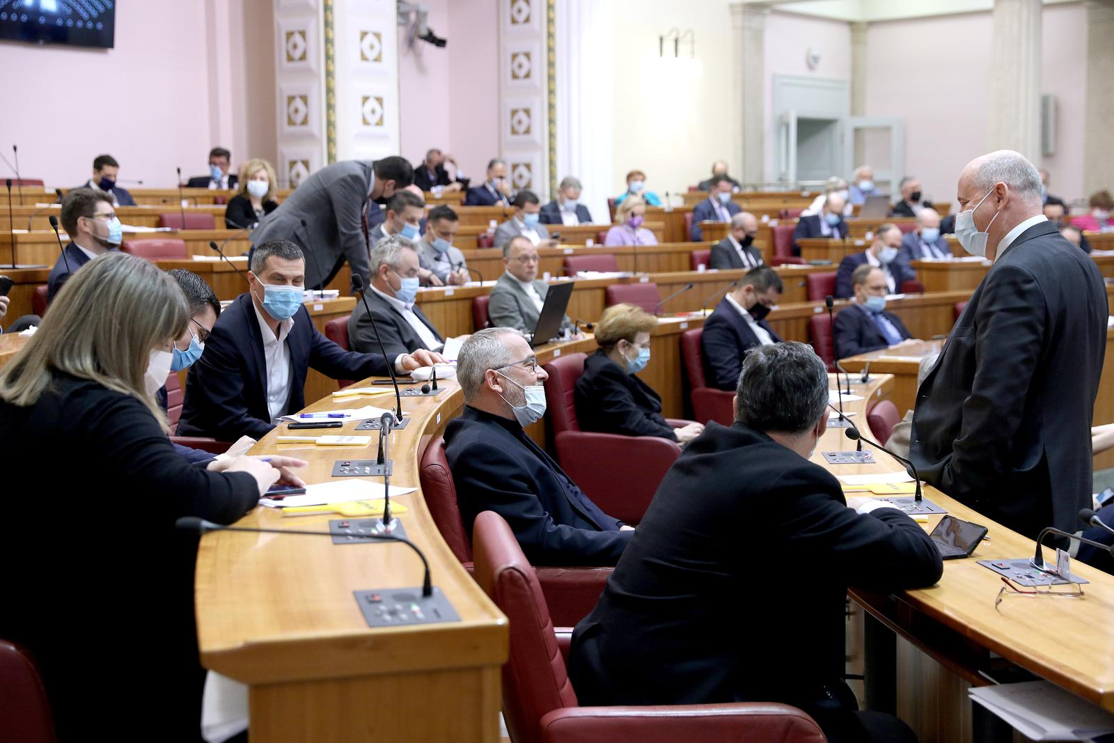 11.03.2022., Zagreb - Sabor je dugim glasovanjem u ovom tjednu zavrsio rad.
  Photo: Patrik Macek/PIXSELL