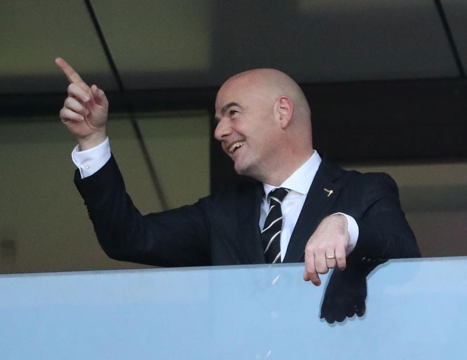 11.07.2018.., stadion Luznjiki, Moskva, Rusija - Svjetsko nogometno prvenstvo 2018., polufinale, Hrvatska - Engleska. Gianni Infantino , Andrej Plenkovic. Photo: Igor Kralj/PIXSELL