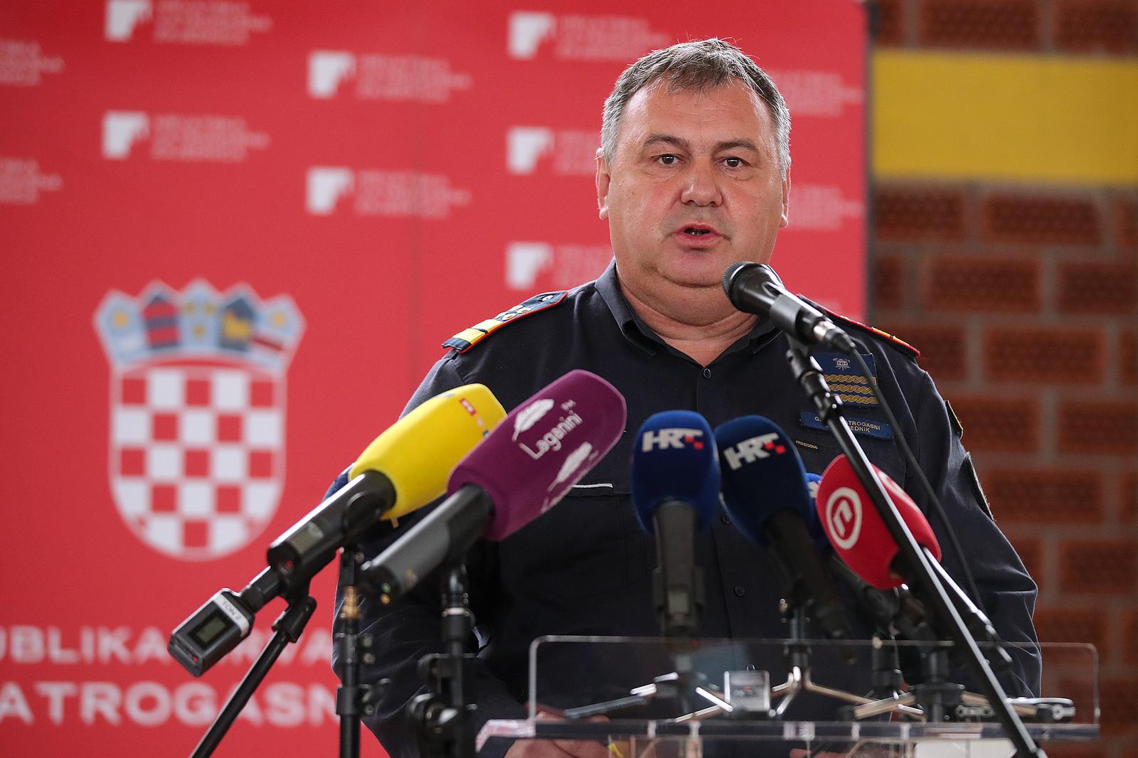 11.10.2021., Zagreb - Konferencija za medije o analizi protupozarne sezone 2021. Slavko Tucakovic. 
  Photo: Goran Stanzl/PIXSELL