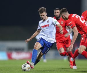 13.03.2021., Gradski stadion, Velika Gorica - Hrvatski Telekom Prva liga, 25. kolo, HNK Gorica - HNK Hajduk. Alexander Kacaniklic. rPhoto: Luka Stanzl/PIXSELL