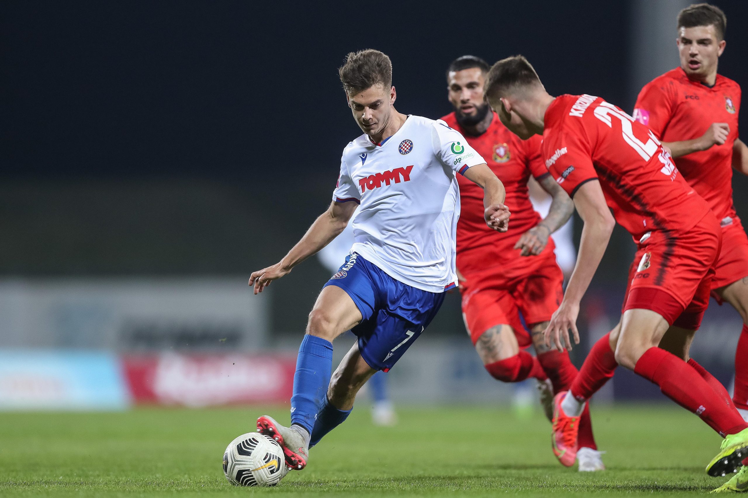 13.03.2021., Gradski stadion, Velika Gorica - Hrvatski Telekom Prva liga, 25. kolo, HNK Gorica - HNK Hajduk. Alexander Kacaniklic. rPhoto: Luka Stanzl/PIXSELL