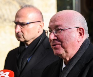 15.01.2022., Zagreb - Svecano euharistijsko slavlje u crkvi svetog Blaza u prigodi obiljezavanja 30. obljetnice medjunarodnog priznanja Republike Hrvatske. Izjava Mate Granica.  Photo: Josip Regovic/PIXSELL