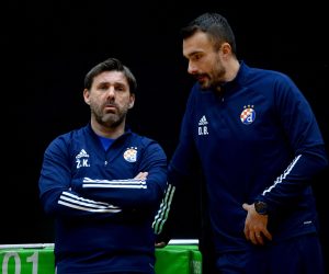 15.01.2022., Rovinj - Trening nogometasa Dinama.  Zeljko Kopic, Dario Basic. Photo: Marko Lukunic/PIXSELL