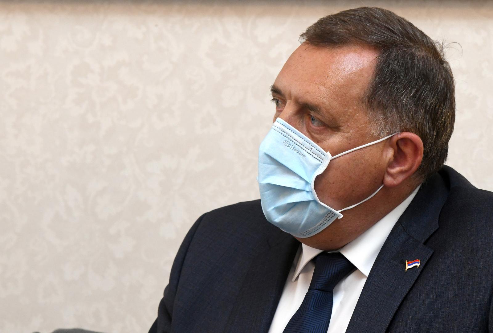 16.09.2020., Zagreb - Susret clana predsjednistva BiH Milorada Dodika i  predsjednika Vlade RH Andreja Plenkovica u Banskim dvorima.rPhoto: Josip Regovic/PIXSELL