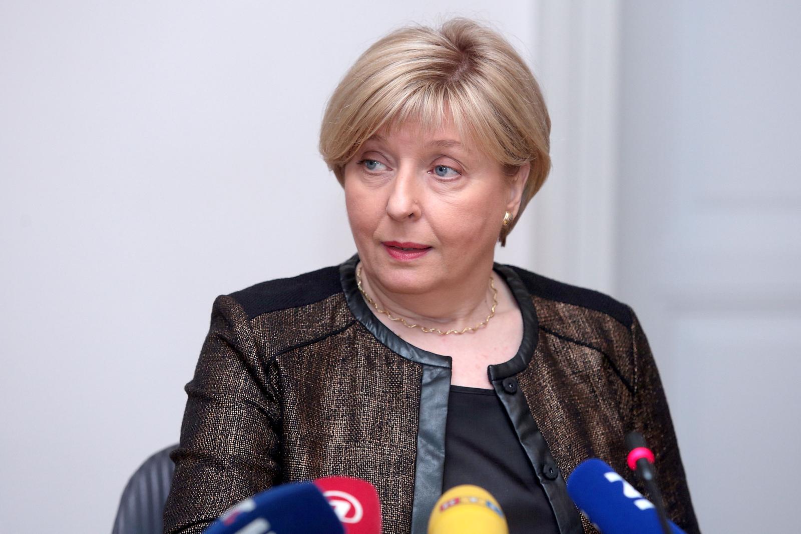 17.05.2016., Zagreb - Odbor za Ustav, Poslovnik i politicki sustav nastavio  je  razgovore s kandidatima za ustavne suce. Jasna Omejec.rPhoto: Patrik Macek/PIXSELL