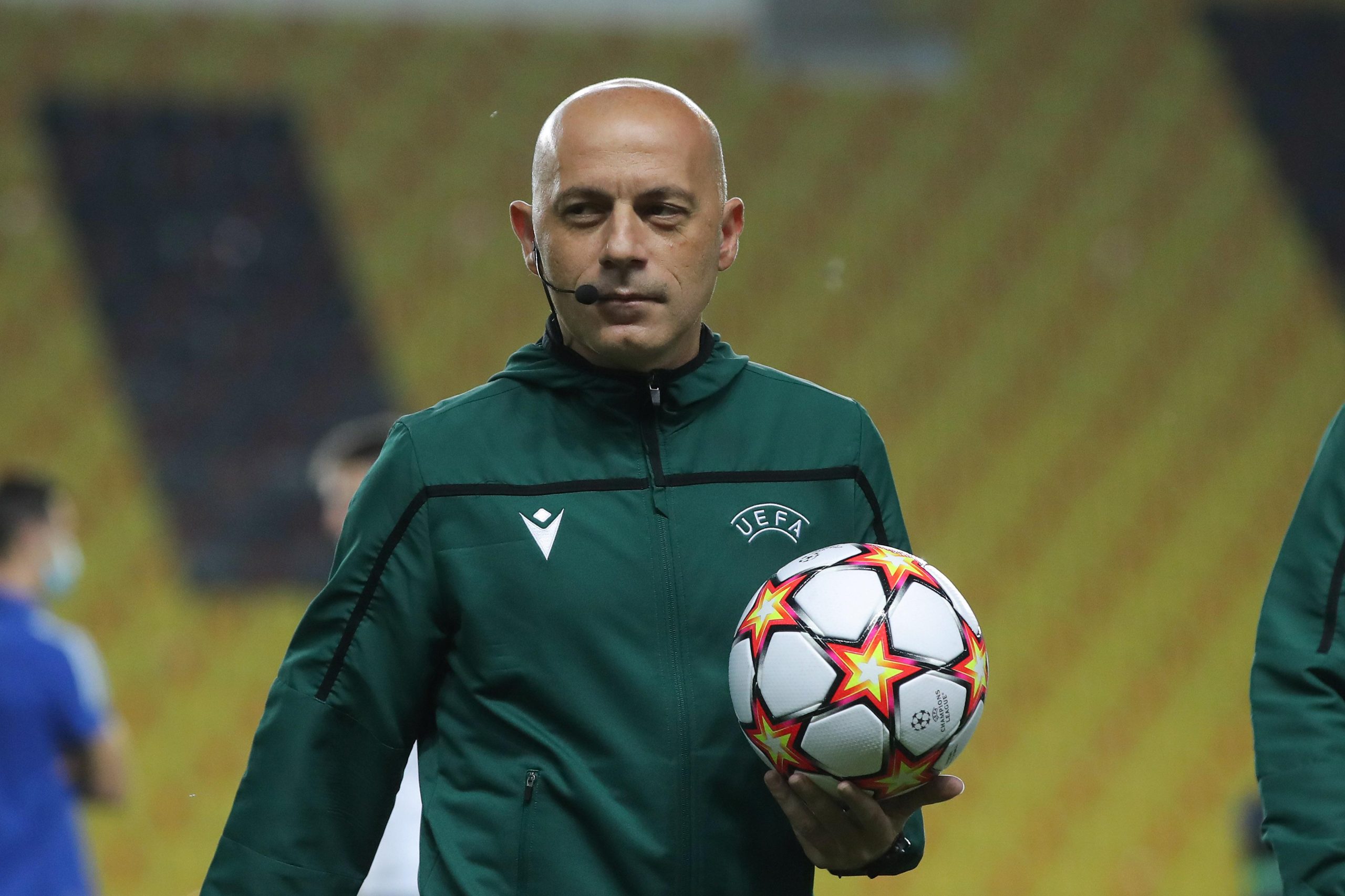 17.08.2021., Sheriff Stadion, Tiraspol, Moldavija - Play off UEFA Liga prvaka: FC Sheriff Tiraspol - GNK Dinamo Zagreb. Sudac Cuneyt Cakir. "nPhoto: Goran Stanzl/PIXSELL