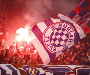 19.12.2021., stadion Poljud, Split - Hrvatski Telekom Prva liga, 20. kolo, HNK Hajduk - NK Osijek. Navijaci Hajduka, Torcida. Photo: Milan Sabic/PIXSELL
