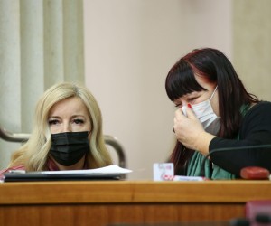 20.01.2022.,  Zagreb - Nastavak 10. sjednice Sabora. Margareta Madjeric, Maja Grba Bujevic. Photo: Matija Habljak/PIXSELL