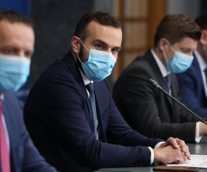 22.02.2022., Zagreb - Sastanak pregovarackih odbora Vlade RH i predstavnika sindikata, o sklapanju temeljnog kolektivnog ugovora za sluzbenike i namjestenike u javnim sluzbama i kolektivnog ugovora za drzavne sluzbenike i namjestenike. Photo: Marko Prpic/PIXSELL