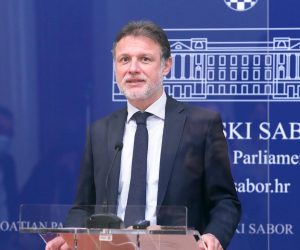 22.03.2022., Zagreb - Predsjednik Hrvatskoga sabora Gordan Jandrokovic odrzao je konferenciju za medije nakon sjednice Predsjednistva Sabora. Photo: Patrik Macek/PIXSELL