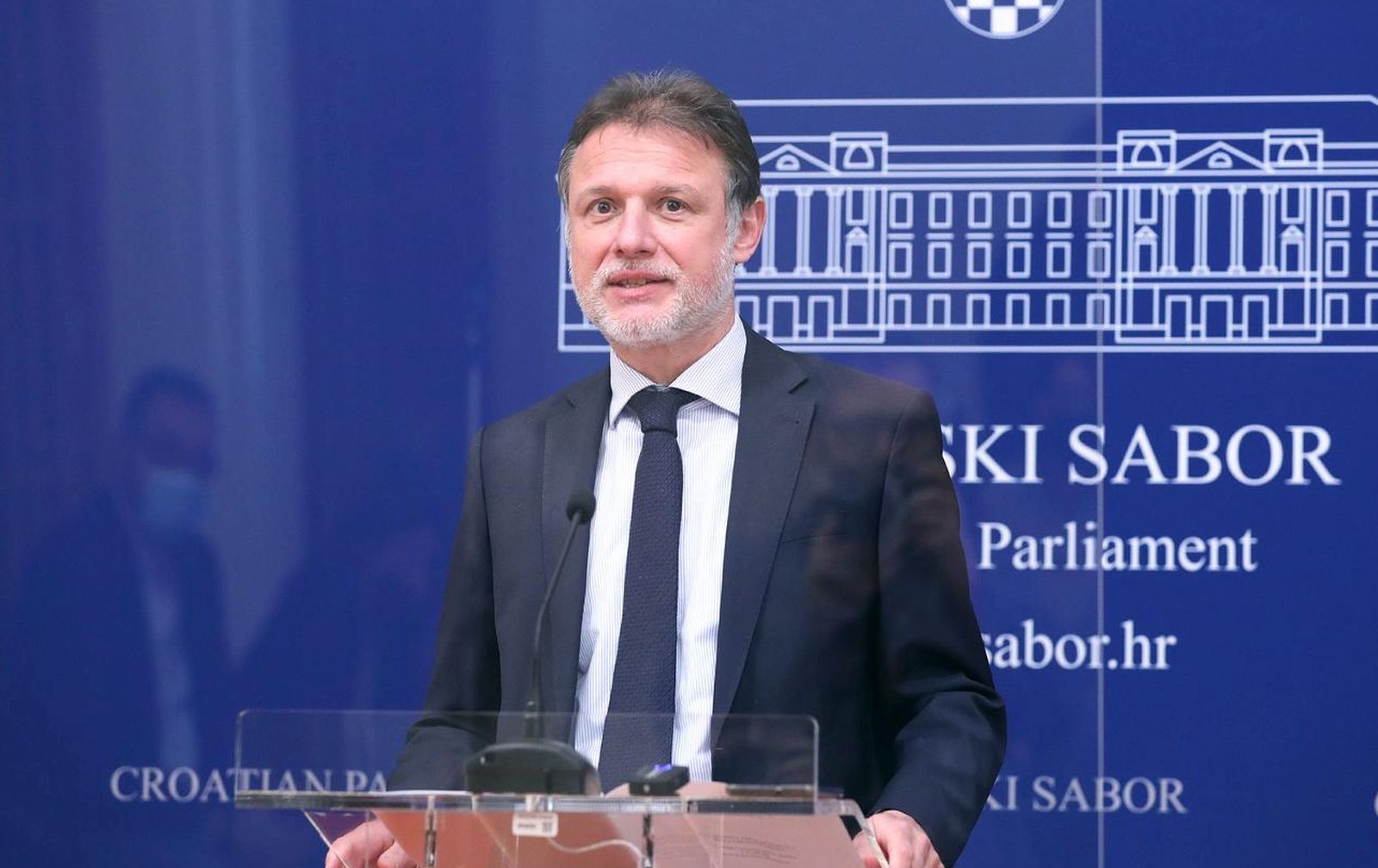 22.03.2022., Zagreb - Predsjednik Hrvatskoga sabora Gordan Jandrokovic odrzao je konferenciju za medije nakon sjednice Predsjednistva Sabora. Photo: Patrik Macek/PIXSELL