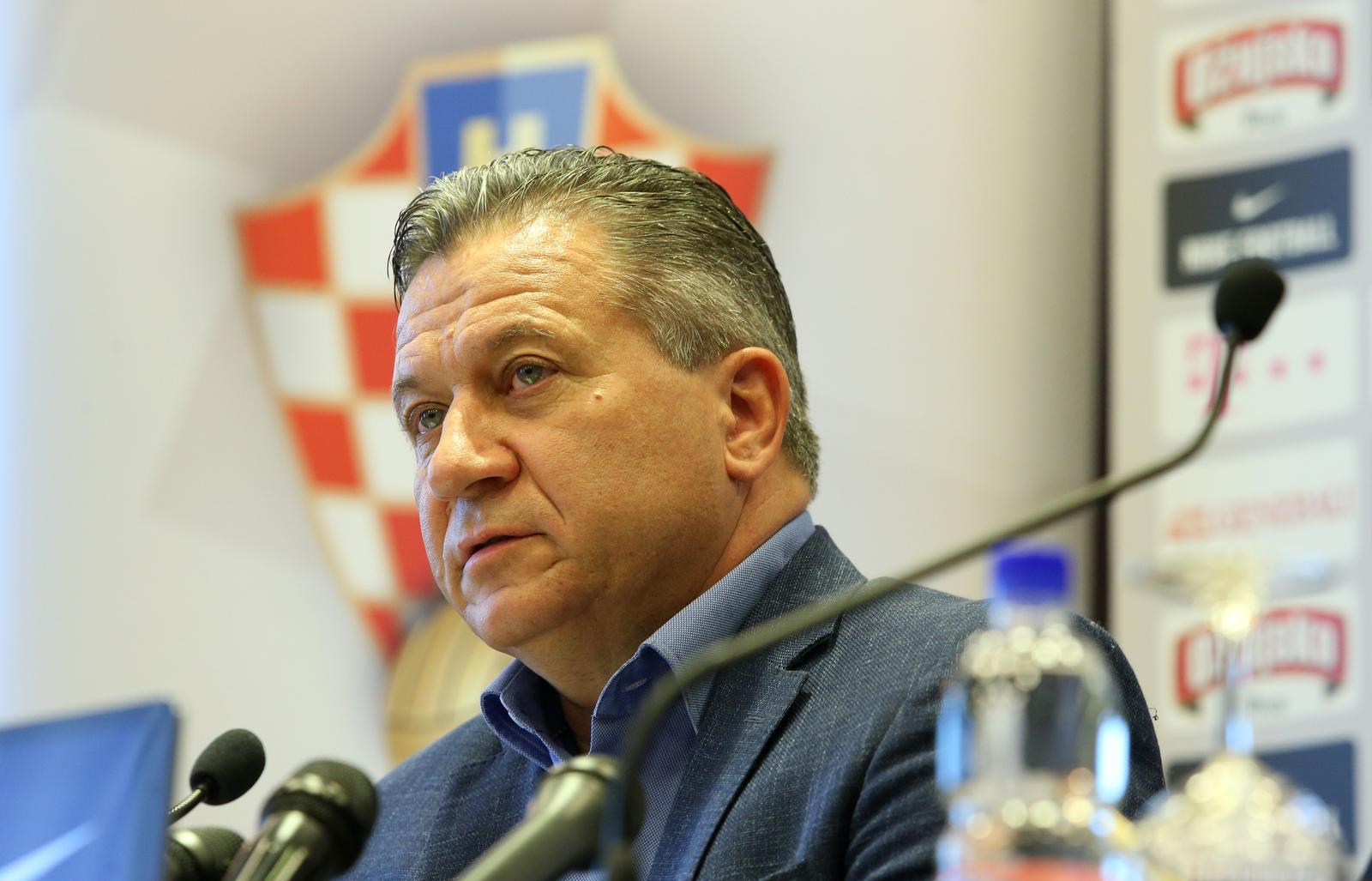 22.09.2017., Zagreb - Izvrsni direktor HNS-a Damir Vrbanovic obavjestio javnost o promjeni domacinstva u devetom, pretposljednjem kolu kvalifikacija za SP. Utakmica protiv Finske trebala se odigrati na Gradskom vrtu u Osijeku, ali zbog stanja terena utakmica je prebacena u Rijeku. Photo: Robert Anic/PIXSELL