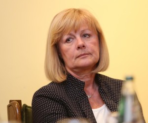 24.10.2017., Zagreb - Na tribini "Zenski glas utorkom od 19" o zenama i snaznijem javnom angazmanu sudjelovale bivsa premijerka Jadranka Kosor, bivsa ministrica obrane Zeljka Antunovic, komunikacijska strucnjakinja Ankica Mamic i moderatorica Mladenka Saric.rPhoto: Matija Habljak/PIXSELL
