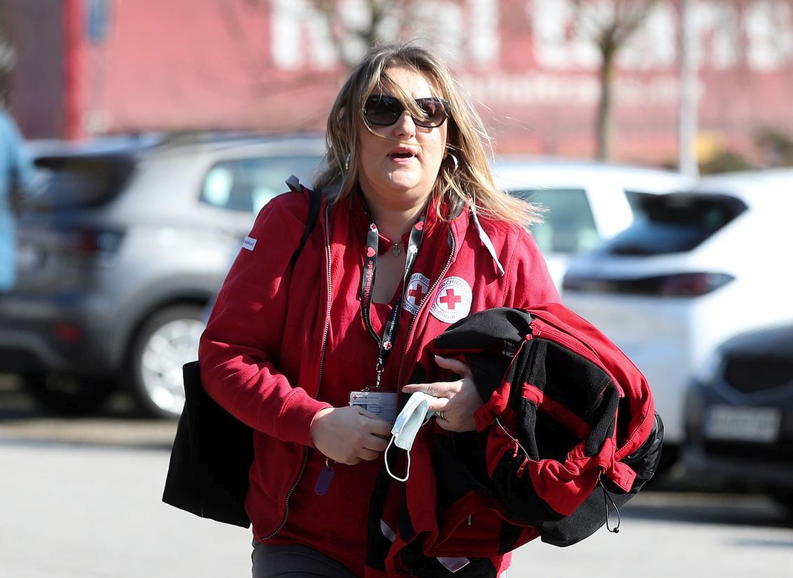 28.02.2022., Zagreb - Motel Plitvice na Zagrebackoj obilaznici gdje su smjestene izbjeglice iz Ukrajine. Katarina Zoric, glasnogovornica Hrvatskog Crvenog kriza. Photo: Igor Kralj/PIXSELL