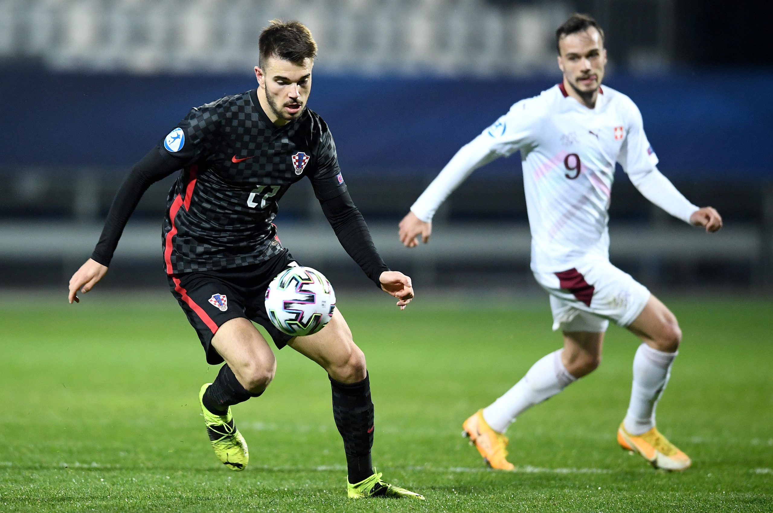 28.03.2021., stadion Bonifika, Koper, Slovenija - UEFA Europsko U21 prvenstvo, skupina D, Hrvatska - Svicarska. Mario Vuskovic   Photo: Marko Lukunic/PIXSELL