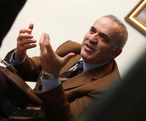 28.12.2015., Zagreb - Proslavljeni ruski sahovski velemajstor, bivsi svjetski prvak Gari Kasparov. "nPhoto: Robert Anic/PIXSELL