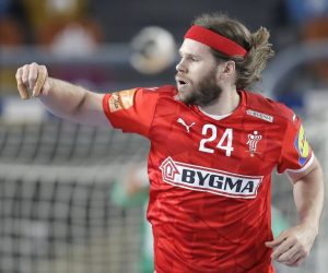 31.01.2021., sportska dvorana stadiona Kairo, Kairo, Egipat - Svjetsko rukometno prvenstvo, finale, Danska - Svedska. Mikkel Hansen. rPhoto: Slavko Midzor/PIXSELL