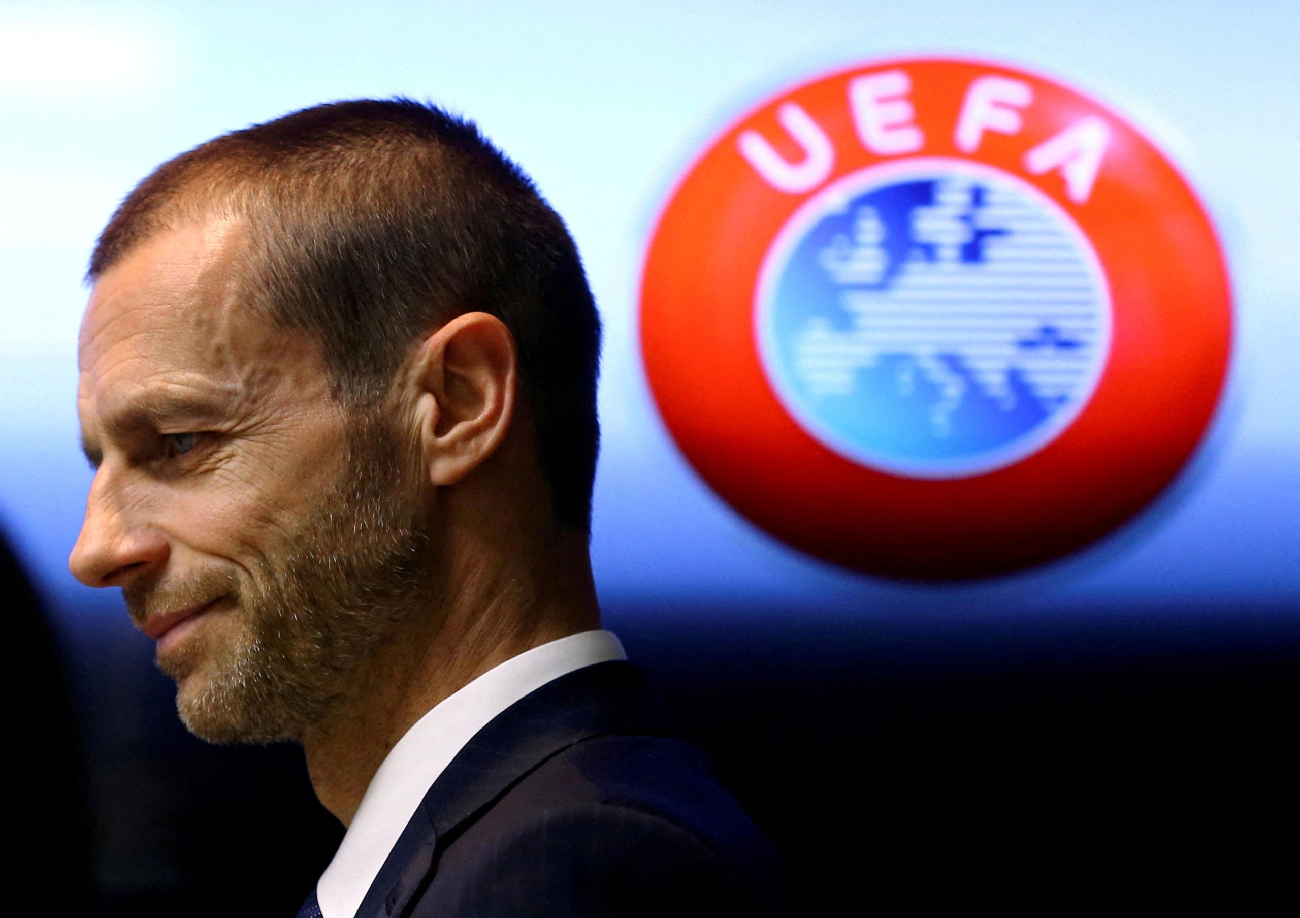 FILE PHOTO: UEFA president Aleksander Ceferin arrives at a news conference in Stara Pazova, Serbia, March 31, 2017. REUTERS/Antonio Bronic/File Photo Photo: Antonio Bronic/REUTERS