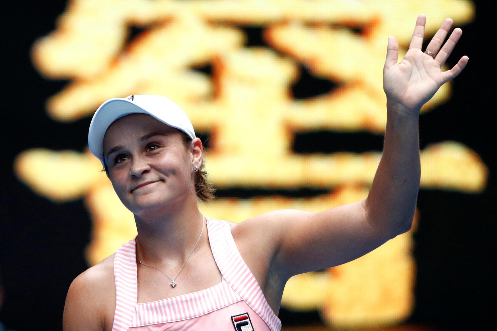 FILE PHOTO: Tennis - Australian Open - Second Round - Melbourne Park, Melbourne, Australia, January 16, 2019.  Australia's Ashleigh Barty waves to spectators after winning the match against China's Wang Yafan. REUTERS/Edgar Su/File Photo Photo: EDGAR SU/REUTERS