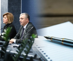 Zagreb: Svečana dodjela ugovora po programu Razvoj zadružnog poduzetnistva 14.12.2018., Zagreb -  Svecana dodjela ugovora po programu Razvoj zadruznog poduzetnistva u Ministarstvu gospodarstva, poduzetnistva i obrta. Ministar Darko Horvat i pomocnica ministra Ana Mandac.rPhoto: Igor Kralj/PIXSELL