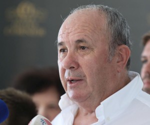 25.09.2021., Rogoznica - U hotelu Perla Resorta odrzana je konferencija za medije Hrvatske gradjanske stranke na kojoj su se medijima obratili predsjednik stranke Zeljko Kerum i predsjednik kluba vijecnika Igor Stanisic. rPhoto: Dusko Jaramaz/PIXSELL