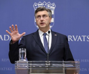 11.03.2020., Zagreb -U Banskim dvorima odrzana je konferencija za medije premijera Andreja Plenkovica i ministara oko koronavirusa. Andrej Plenkovic. rPhoto: Tomislav Miletic/PIXSELL