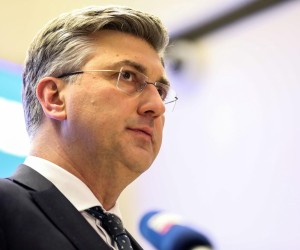 21.3.2022., Zagreb - Zajednicka sjednica Predsjednistva i Nacionalnog vijeca HDZ-a nakon koje je izjave za medije dao premijer Andrej Plenkovic.
 Photo: Marin Tironi/PIXSELL