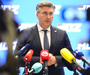 21.3.2022., Zagreb - Zajednicka sjednica Predsjednistva i Nacionalnog vijeca HDZ-a nakon koje je izjave za medije dao premijer Andrej Plenkovic.
 Photo: Marin Tironi/PIXSELL